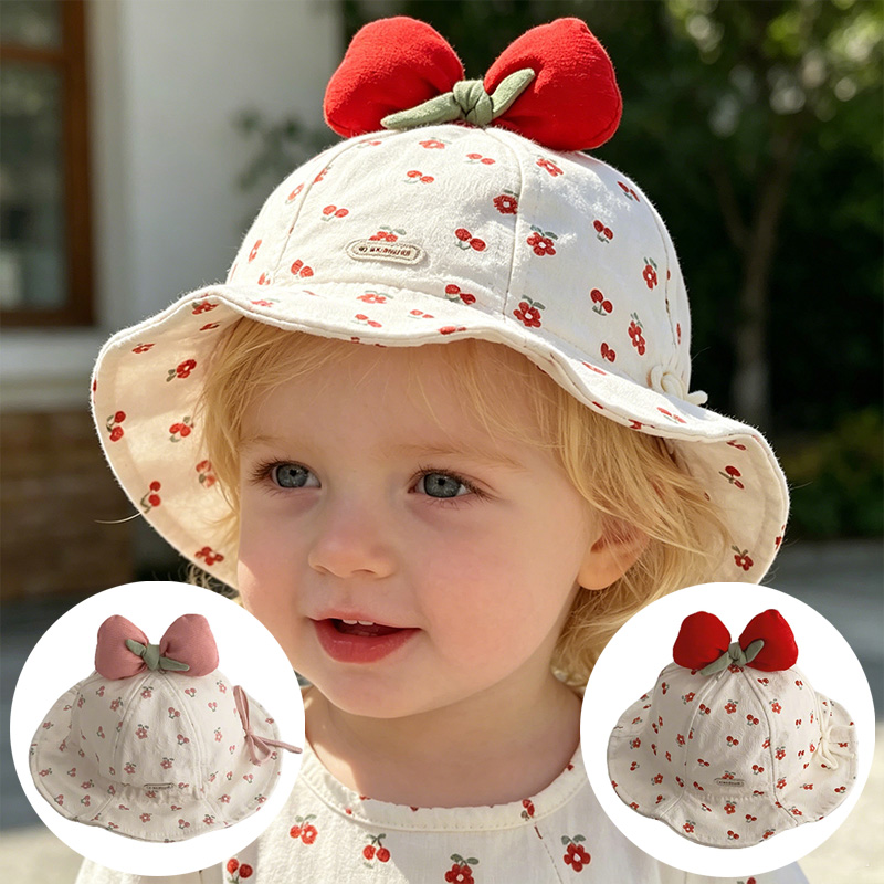 Kids Outdoor Hat - Summer Baby Girls Fisherman Hat Sweet