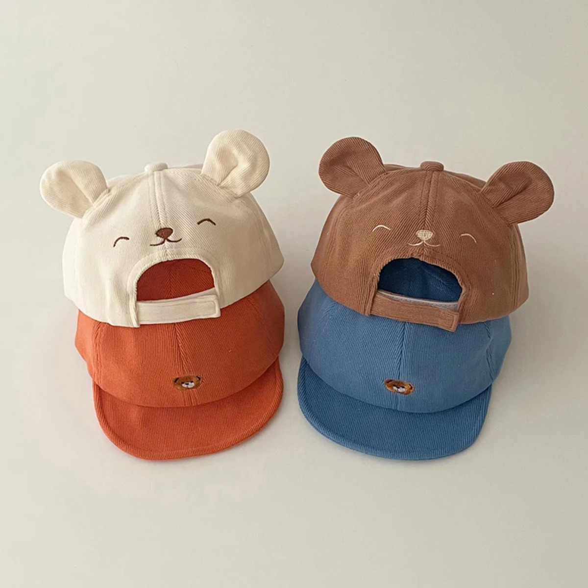 Kids Outdoor Hat - Solid Color Cotton Toddler Baseball Hat