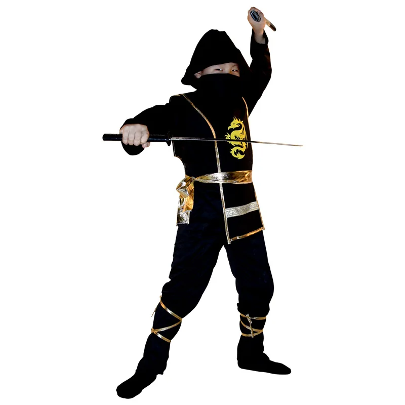 Kids Outdoor Ninja Equipment - New Red Ninja Costume Boy Halloween