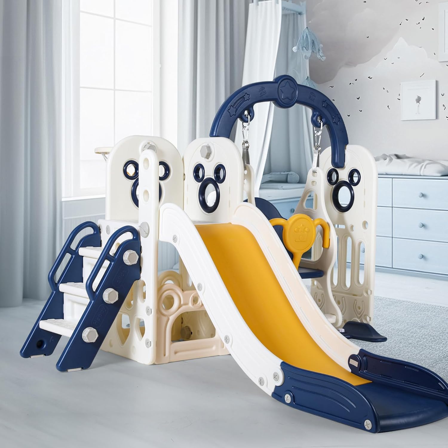 Kids Outdoor Climber - Swing Slide for Kids, 6 in