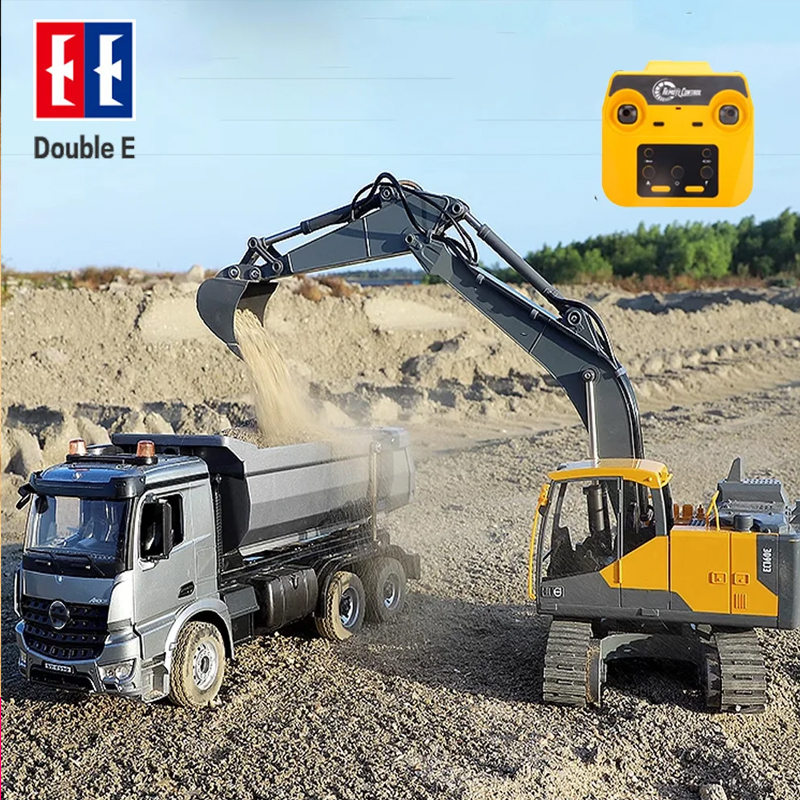 Kids Outdoor Digger - Double E E598 RC Excavator Alloy