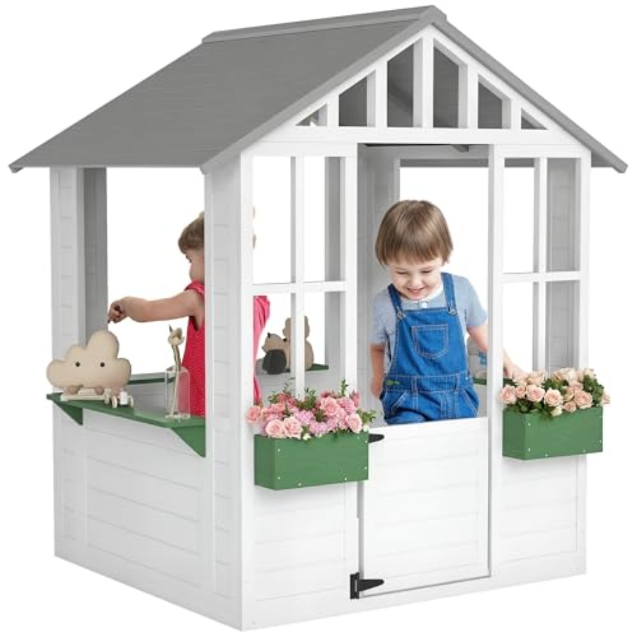 Kids Outdoor Climber - Outdoor playhouse for backyard garden or
