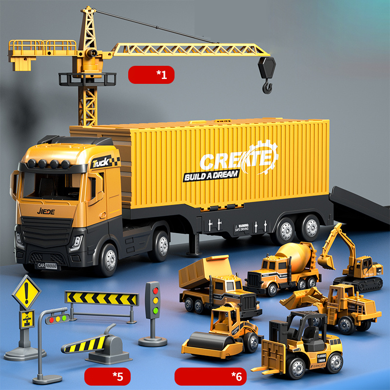 Kids Outdoor Excavator - Alloy Construction Trucks Vehicle Toys for