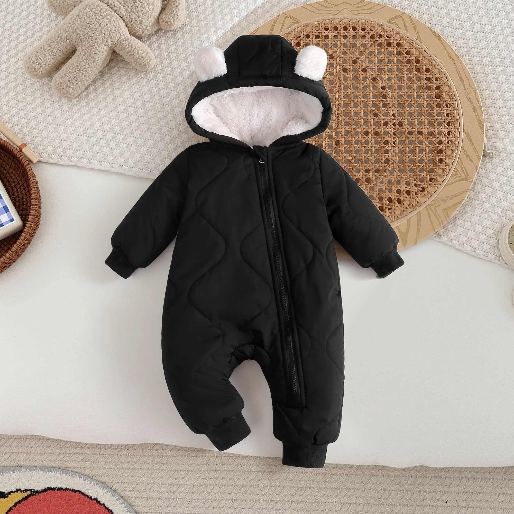 Kids Outdoor Jumpsuit - Autumn and Winter Thickened Cotton-Padded One-Piece