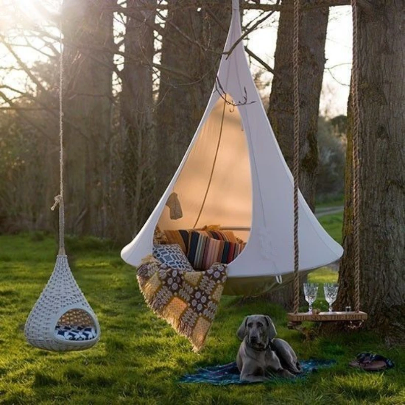 Kids Outdoor Lounge - Children Swing Outdoor Garden Camp Hammock