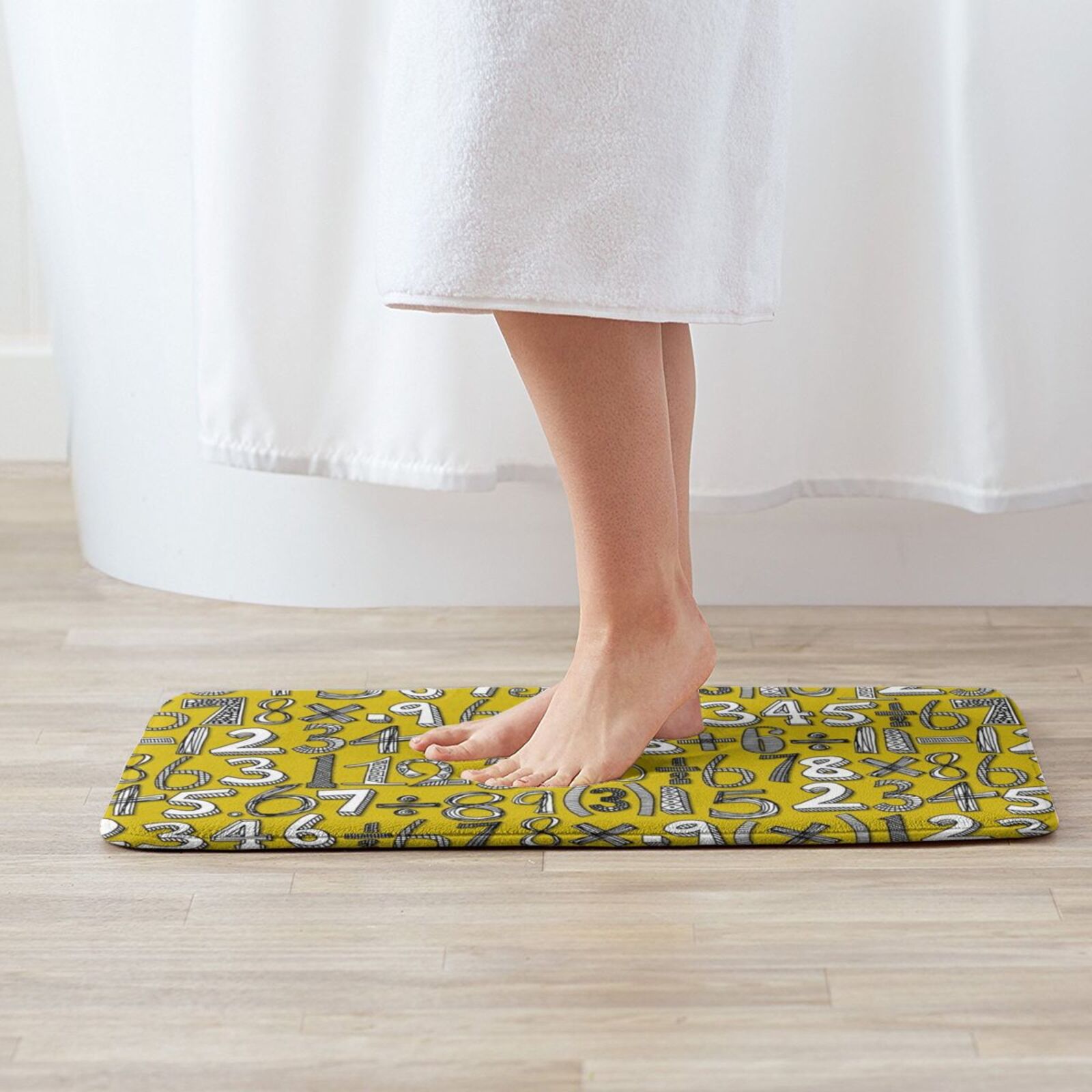 Math Doodle Yellow Carpet Mat  - Kids Outdoor Floor Cushions review and price