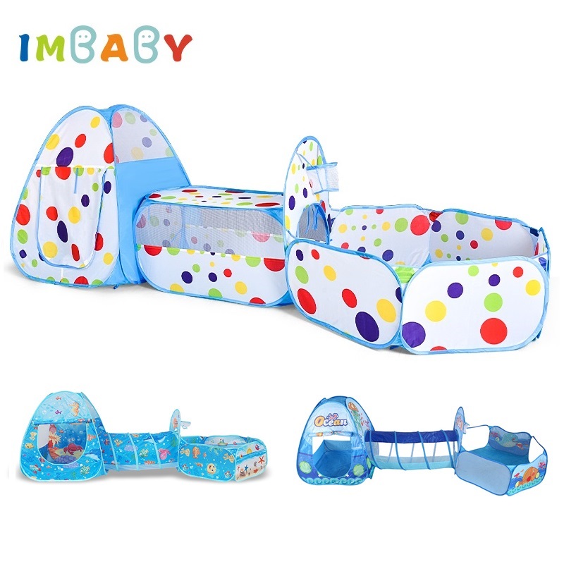 IMBABY 3 in 1 Ball Pool Foldin - Kids Outdoor Tunnel review and price