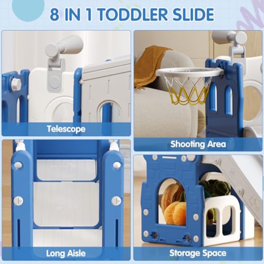 8 in 1 Toddler Slide Set Kid S - Kids Outdoor Climber review and price