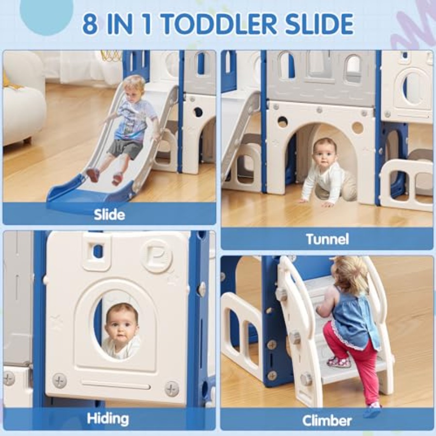 8 in 1 Toddler Slide Set Kid S - Kids Outdoor Climber review and price