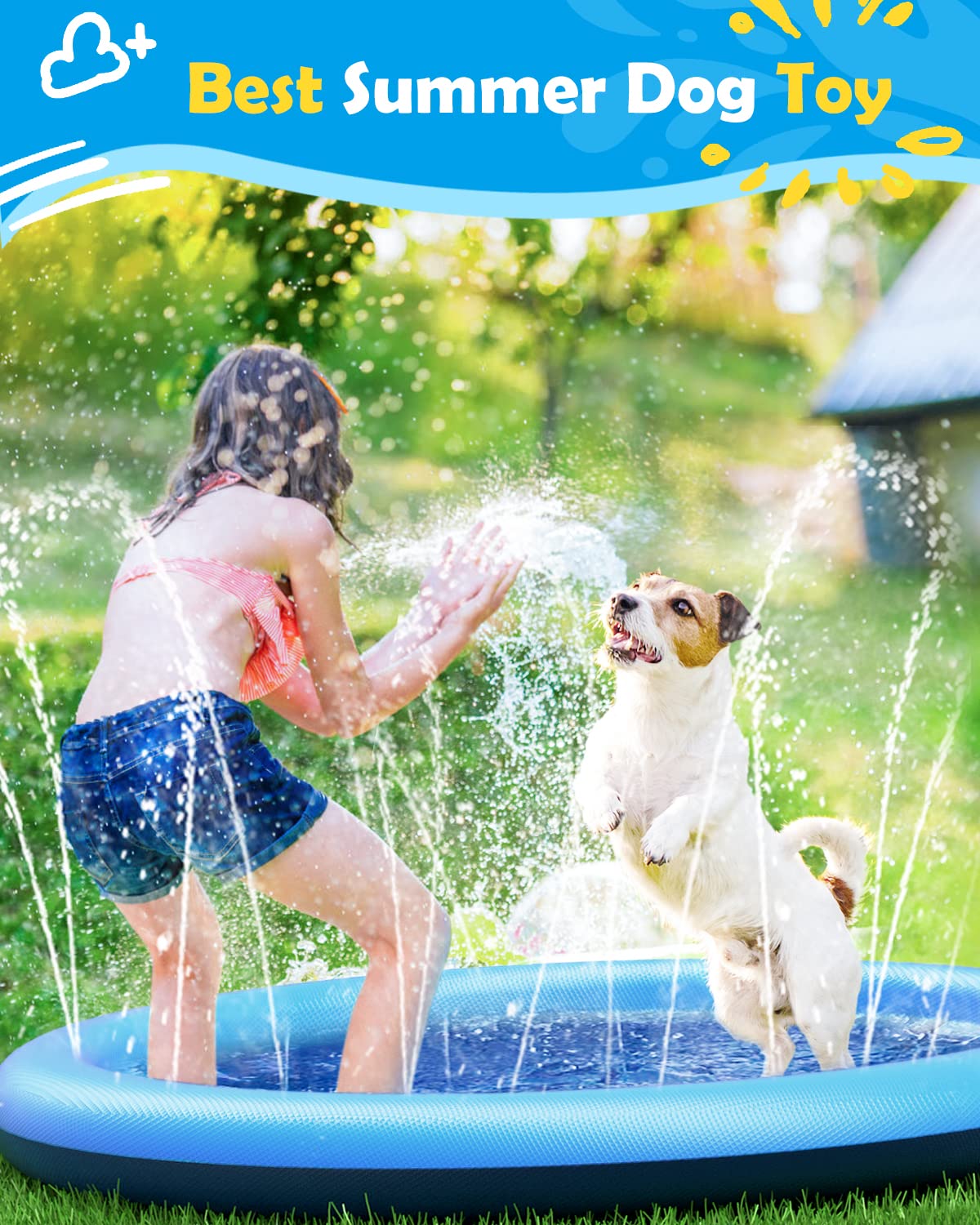 Dog Splash Pad Thick Sprinkler - Kids Outdoor Lounge review and price
