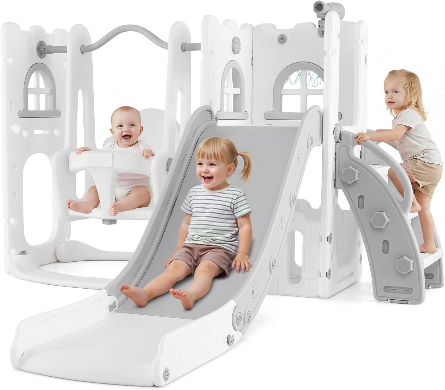 Toddler Slide and Swing Set, 7 - Kids Outdoor Climber review and price