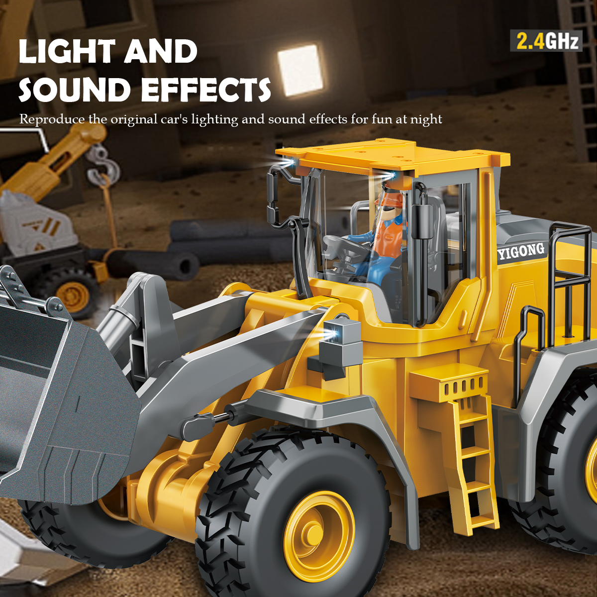 2.4G Remote Controlled Bulldoz - Kids Outdoor Digger review and price