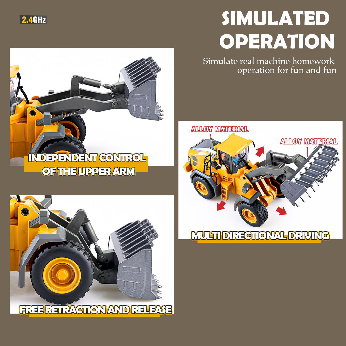 2.4G Remote Controlled Bulldoz - Kids Outdoor Digger review and price