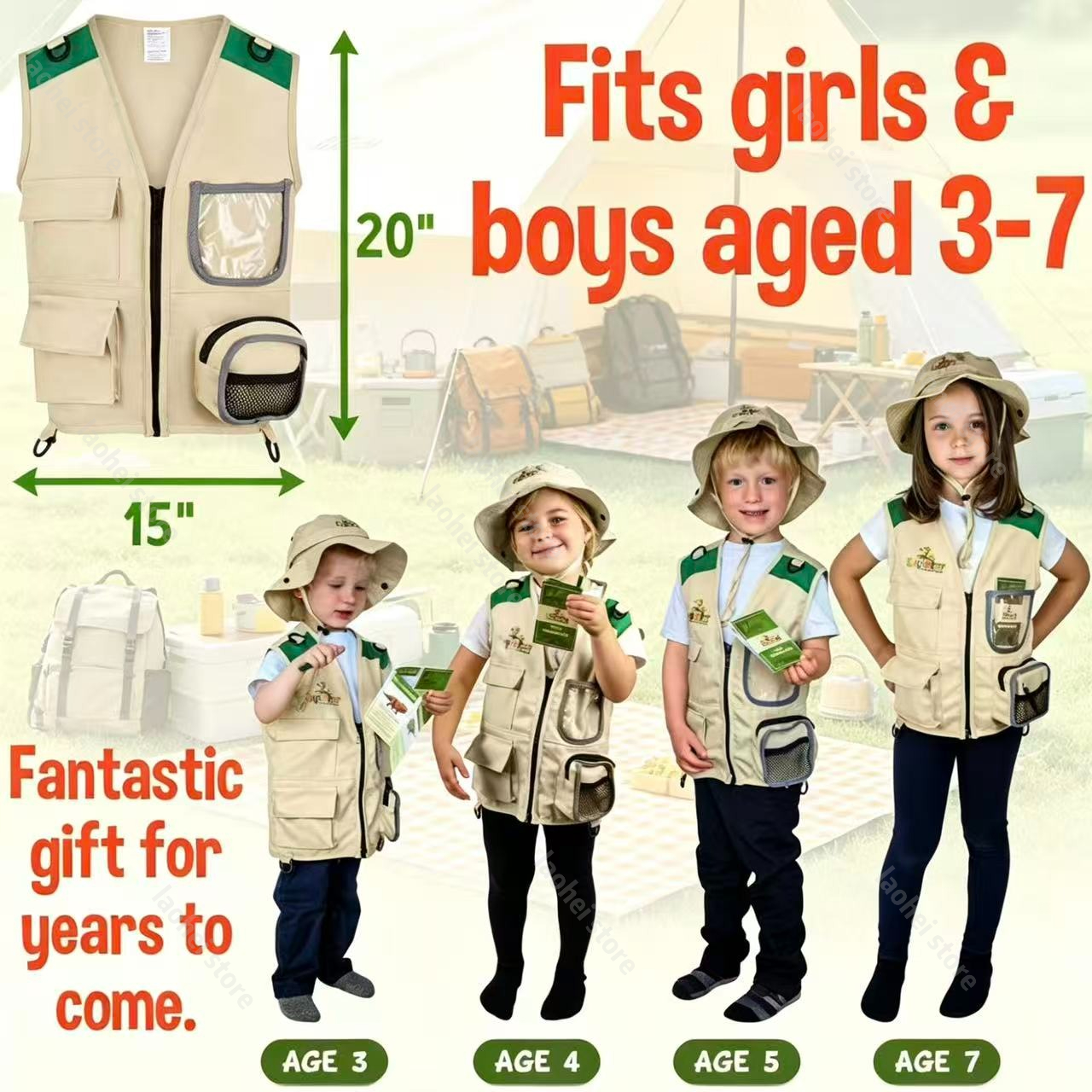 Kids Explorer Vest and Hat Cos - Kids Outdoor Hat review and price