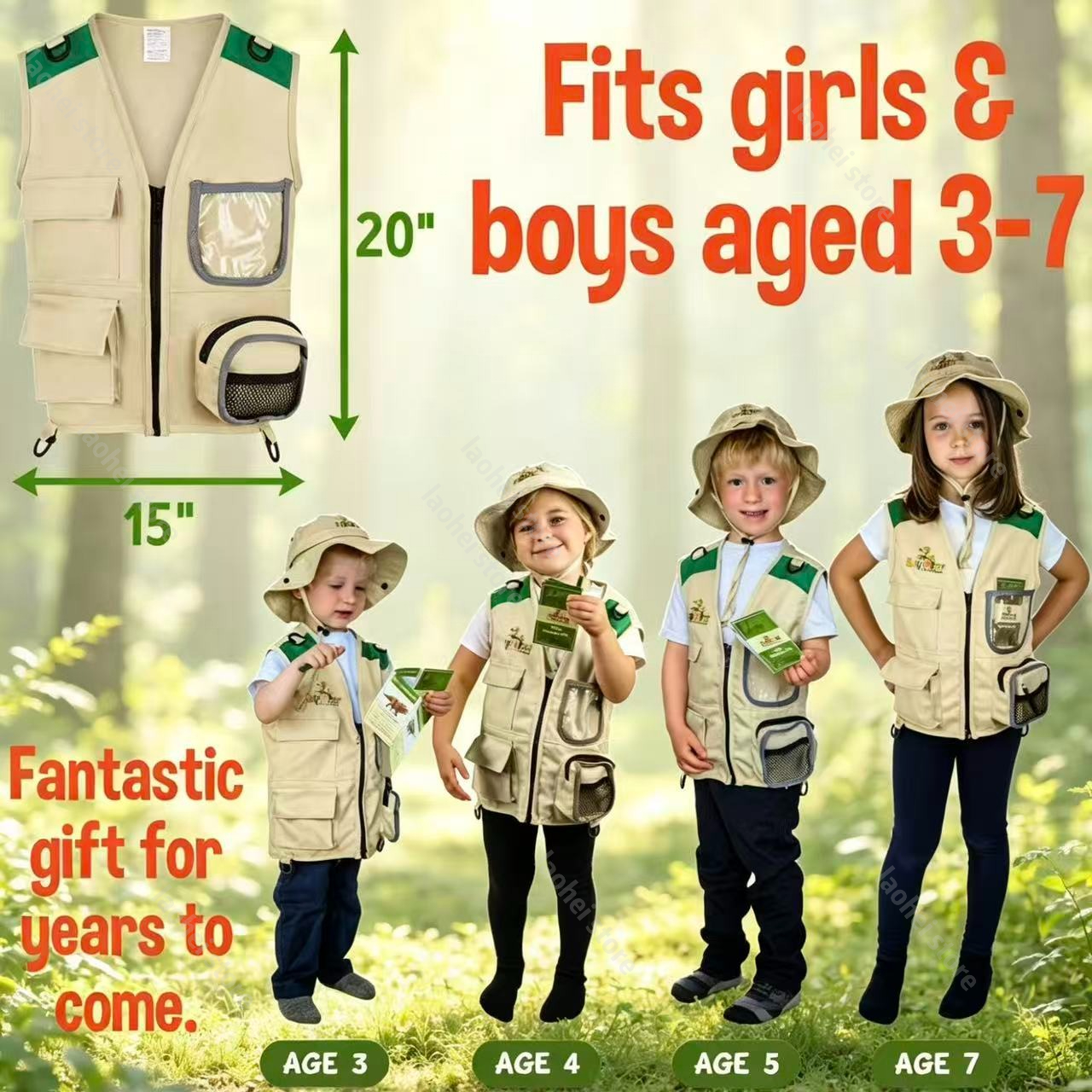 Kids Explorer Vest and Hat Cos - Kids Outdoor Hat review and price