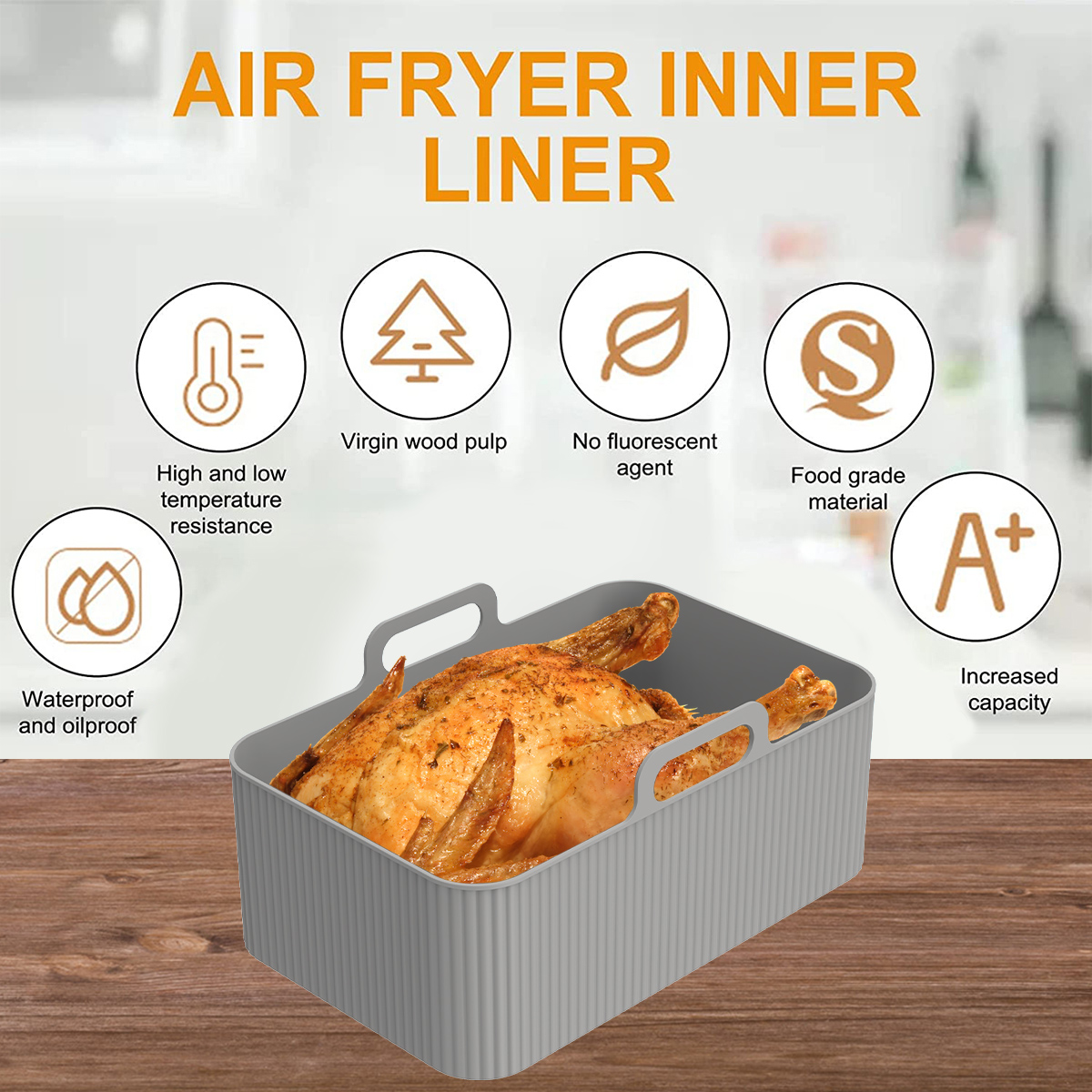 Silicone Air Fryer Liner for N - Kids Outdoor Ninja Equipment review and price