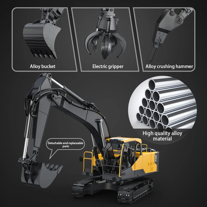 Double E E598 RC Excavator All - Kids Outdoor Digger review and price