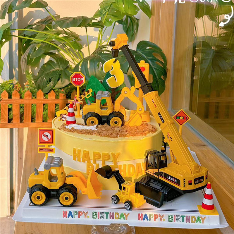Excavator Crane Tractor Cake T - Kids Outdoor Digger review and price