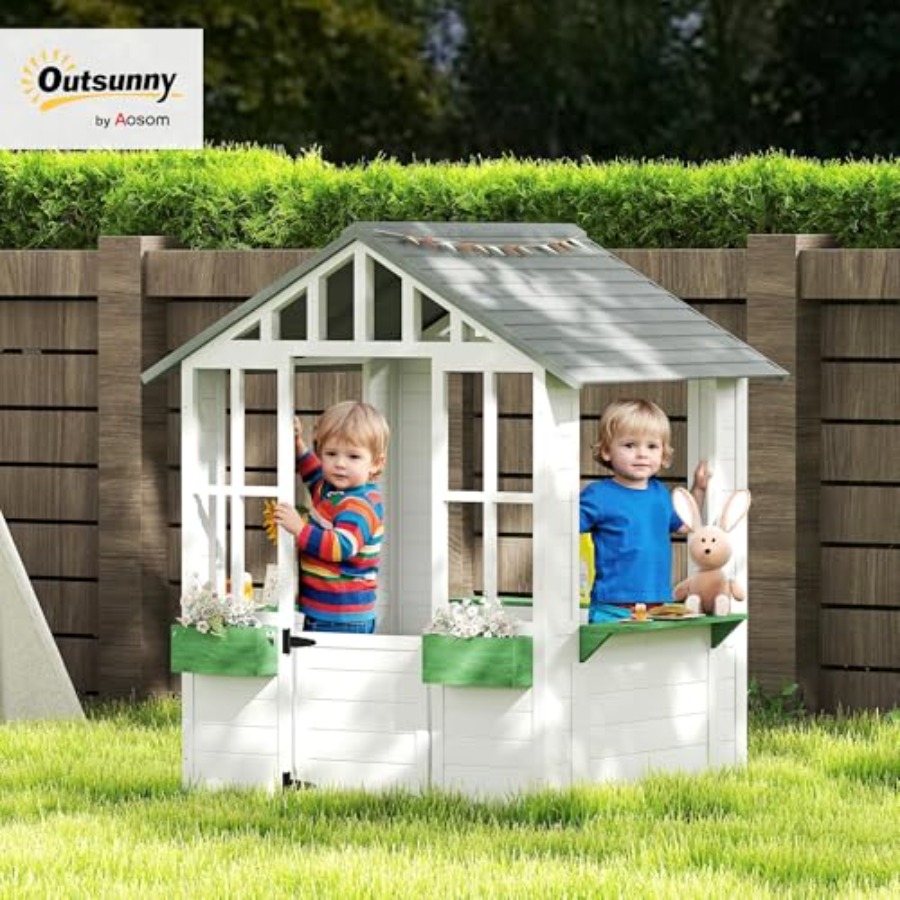 Outdoor playhouse for backyard - Kids Outdoor Climber review and price
