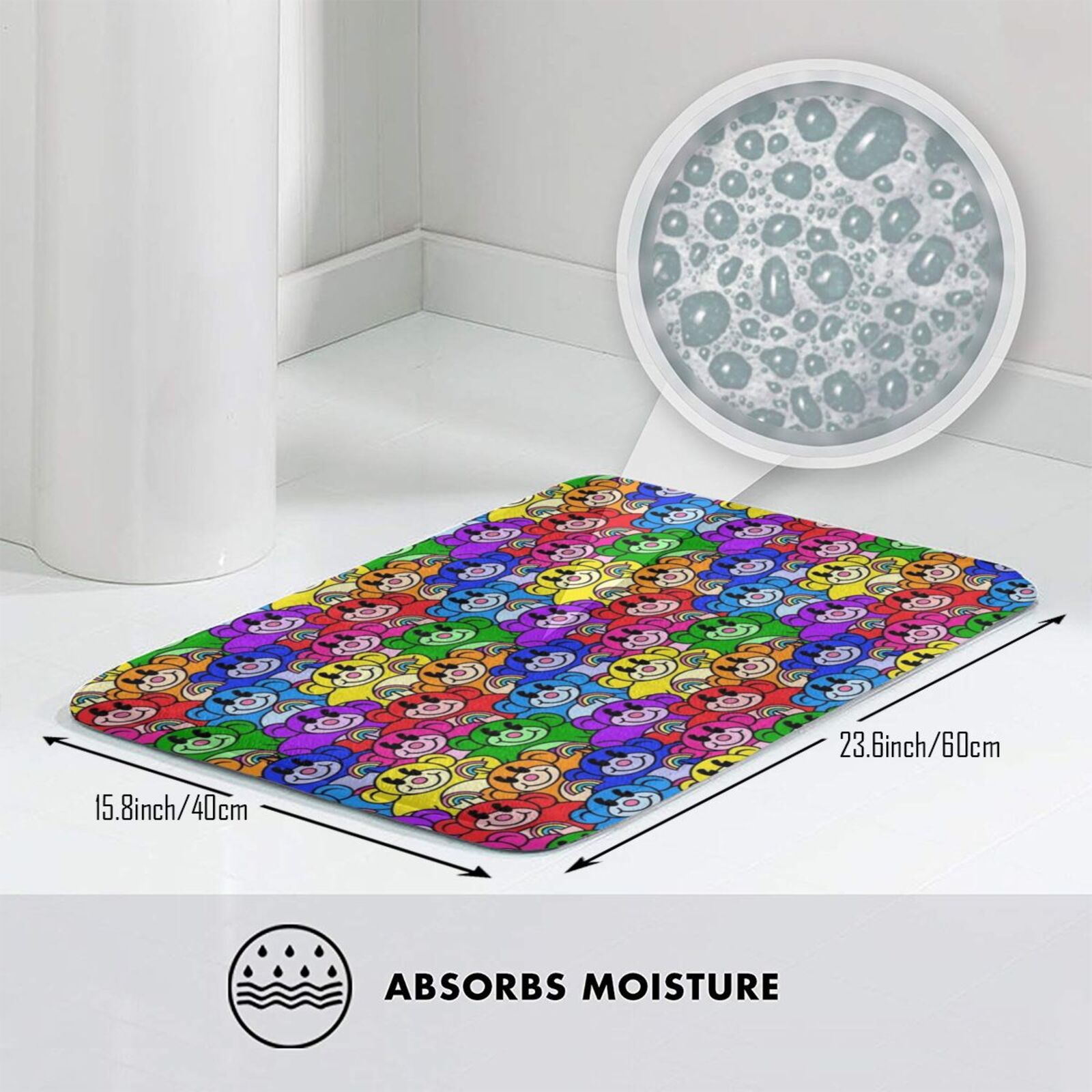 Rainbow Monkeys Carpet Mat Rug - Kids Outdoor Floor Cushions review and price