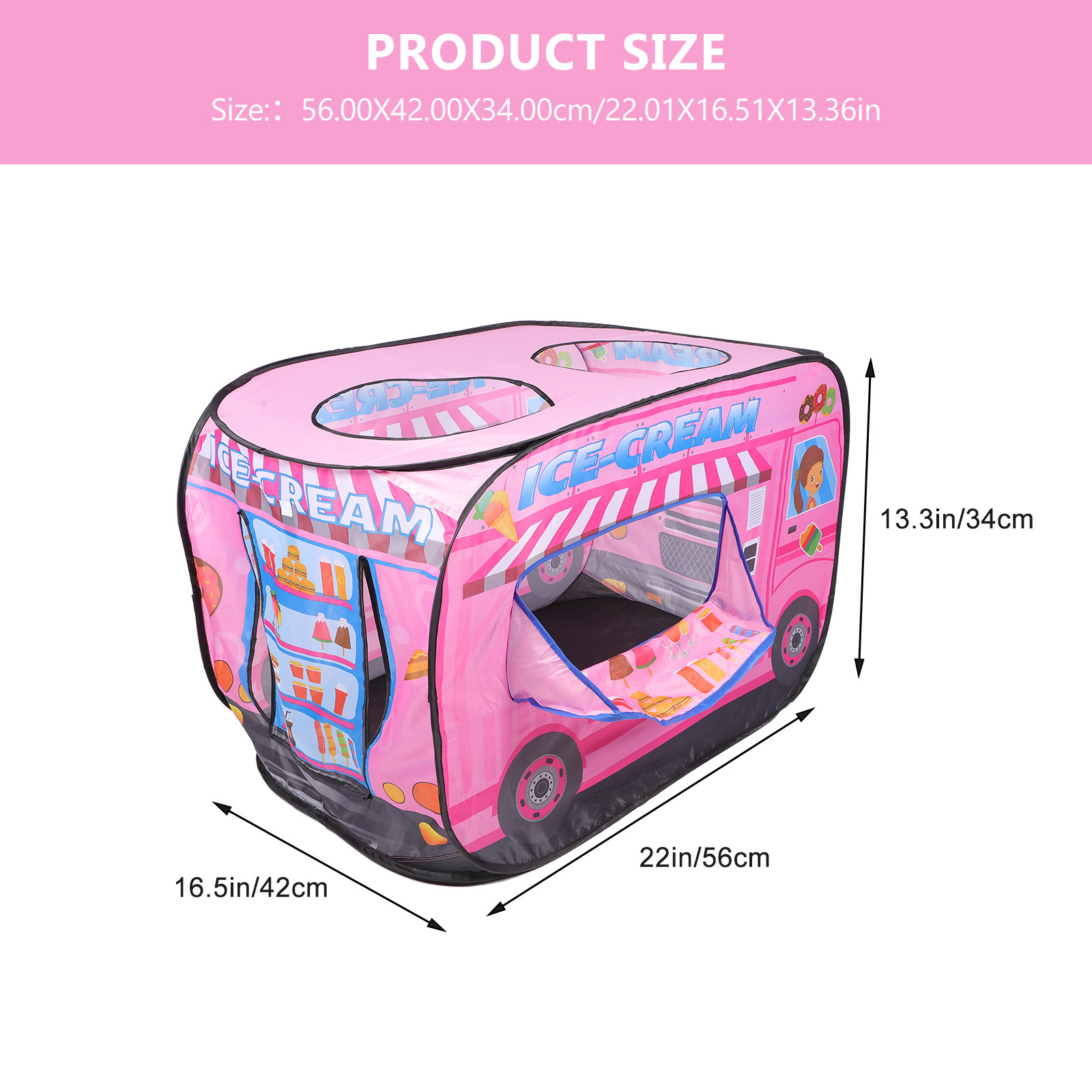 Ice Cream Foldable Tent for Ki - Kids Outdoor Tunnel review and price