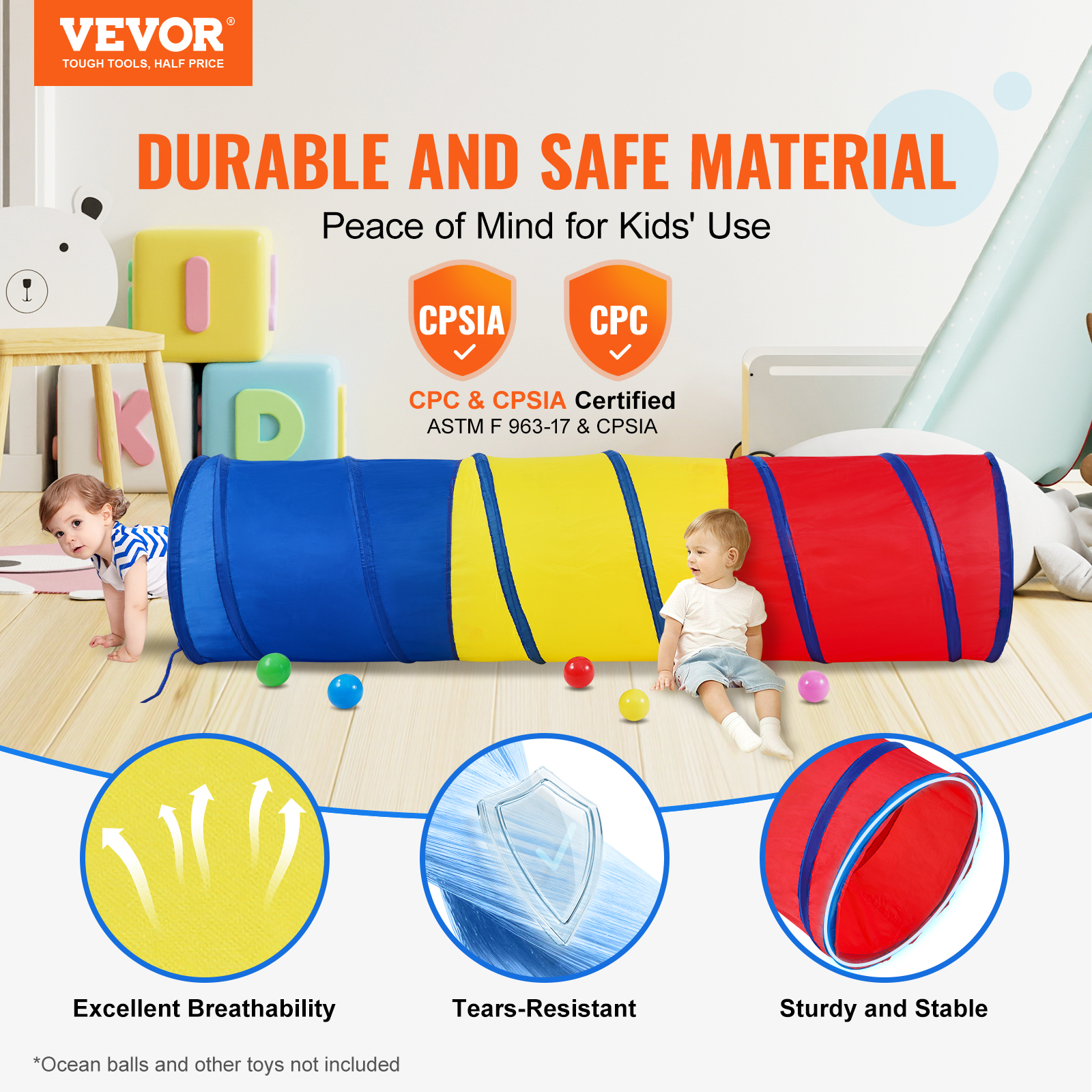 VEVOR Kids Play Tunnel Tent/ C - Kids Outdoor Tunnel review and price