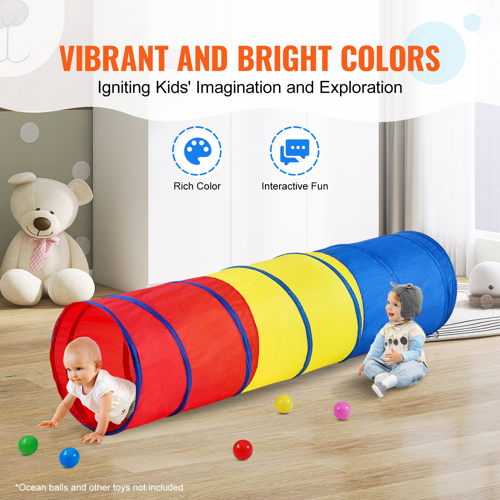 VEVOR Kids Play Tunnel Tent/ C - Kids Outdoor Tunnel review and price