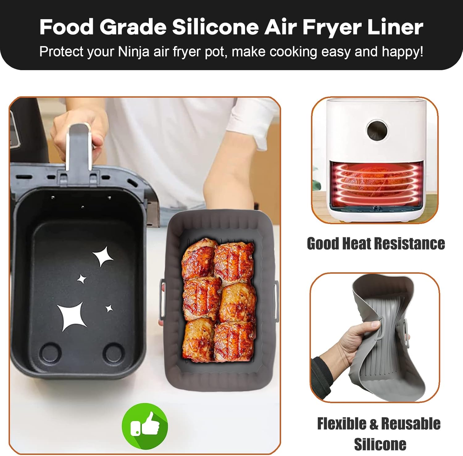 Silicone Air Fryer Mold With G - Kids Outdoor Ninja Equipment review and price