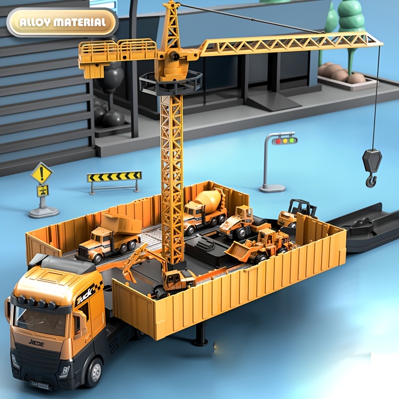 Alloy Construction Trucks Vehi - Kids Outdoor Excavator review and price