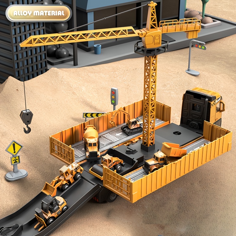 Alloy Construction Trucks Vehi - Kids Outdoor Excavator review and price