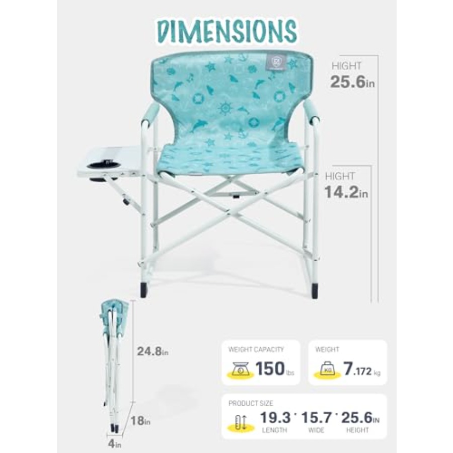 Directors Chair with Side tabl - Kids Outdoor Chair And Table review and price