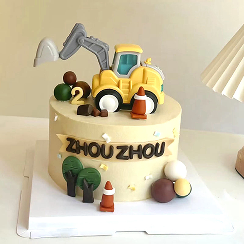 Construction Cake Toppers Birt - Kids Outdoor Digger review and price