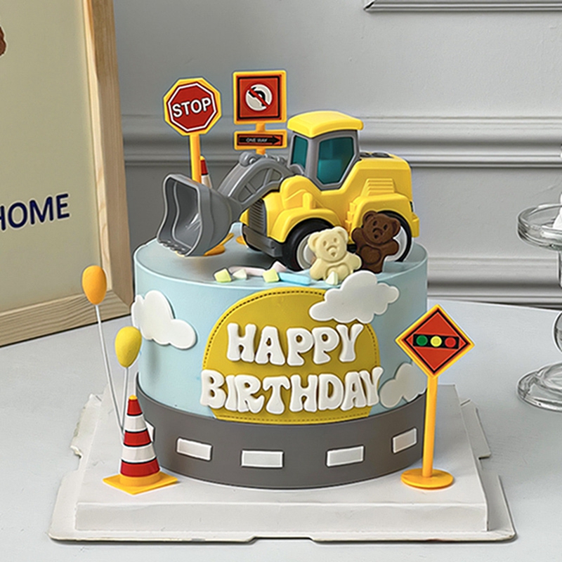Construction Cake Toppers Birt - Kids Outdoor Digger review and price