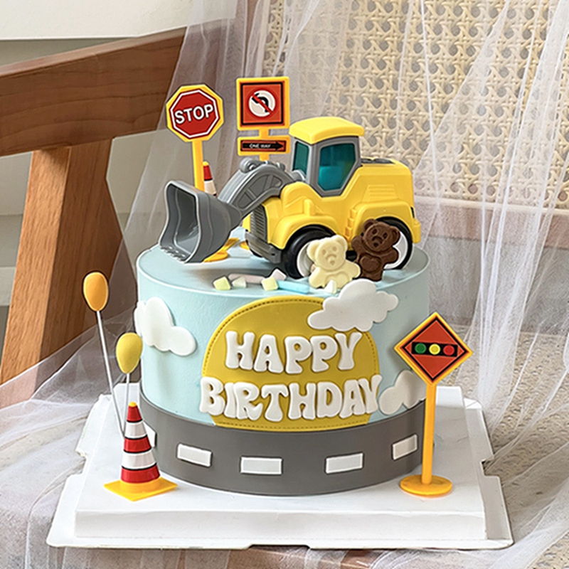 Construction Cake Toppers Birt - Kids Outdoor Digger review and price