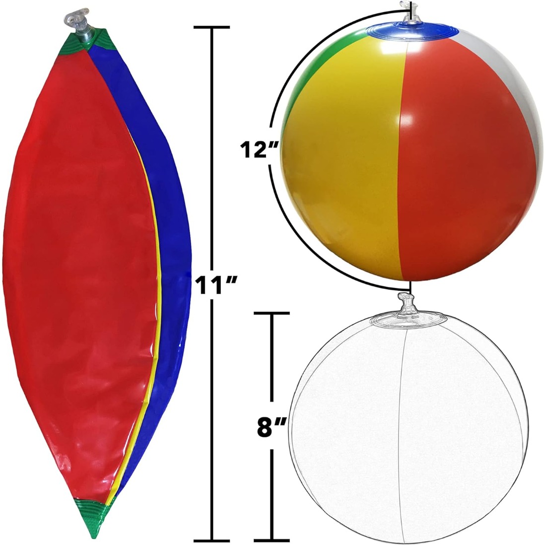 5 Pack Bulk Rainbow Inflatable - Kids Outdoor Water Play review and price