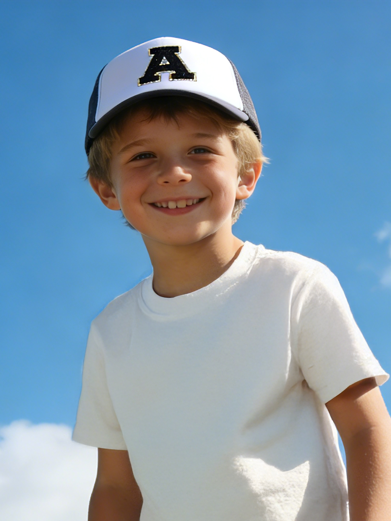 1pc Gray Hat With 26-Letter Pa - Kids Outdoor Hat review and price