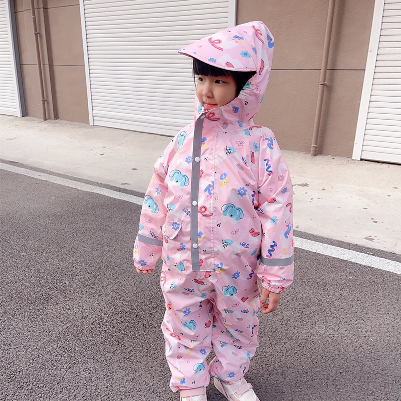 Cartoon Kids One Piece Rain Su - Kids Outdoor Jumpsuit review and price