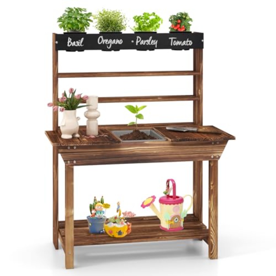Outdoor kids potting bench for - Kids Outdoor Storage review and price
