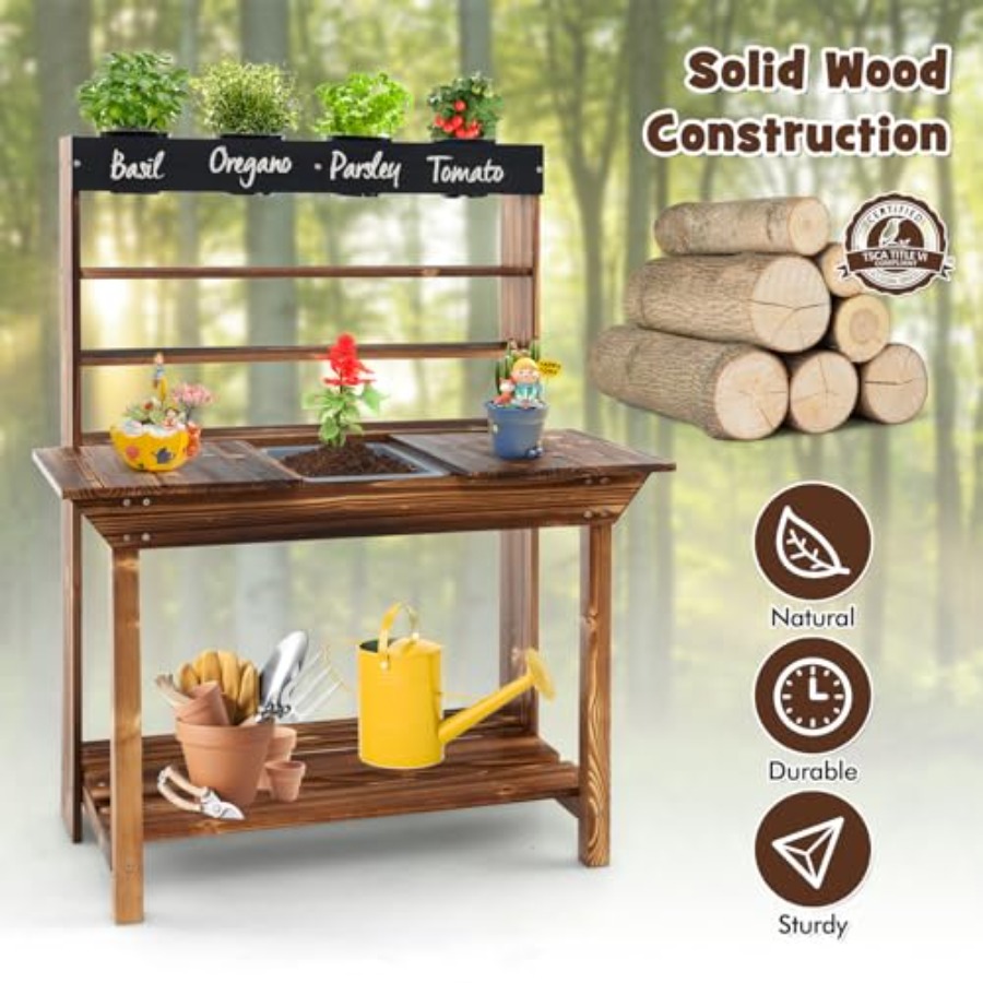Outdoor kids potting bench for - Kids Outdoor Storage review and price