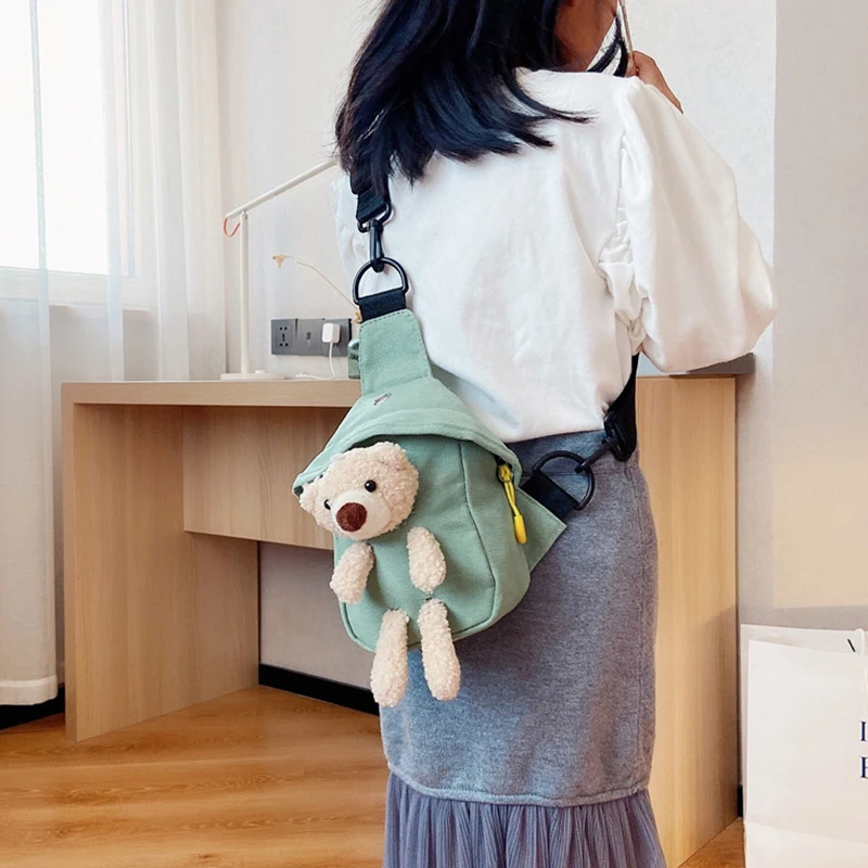 Korean Bear Crossbody Bags Fas - Kids Outdoor Storage review and price
