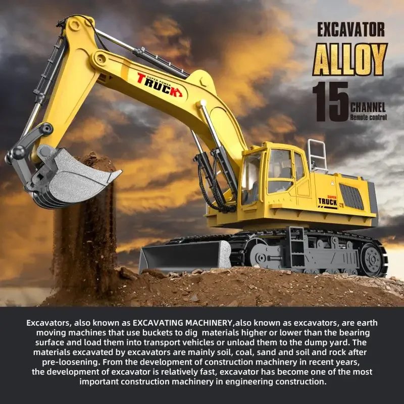 12/15/17CH Rc Excavator Alloy  - Kids Outdoor Digger review and price