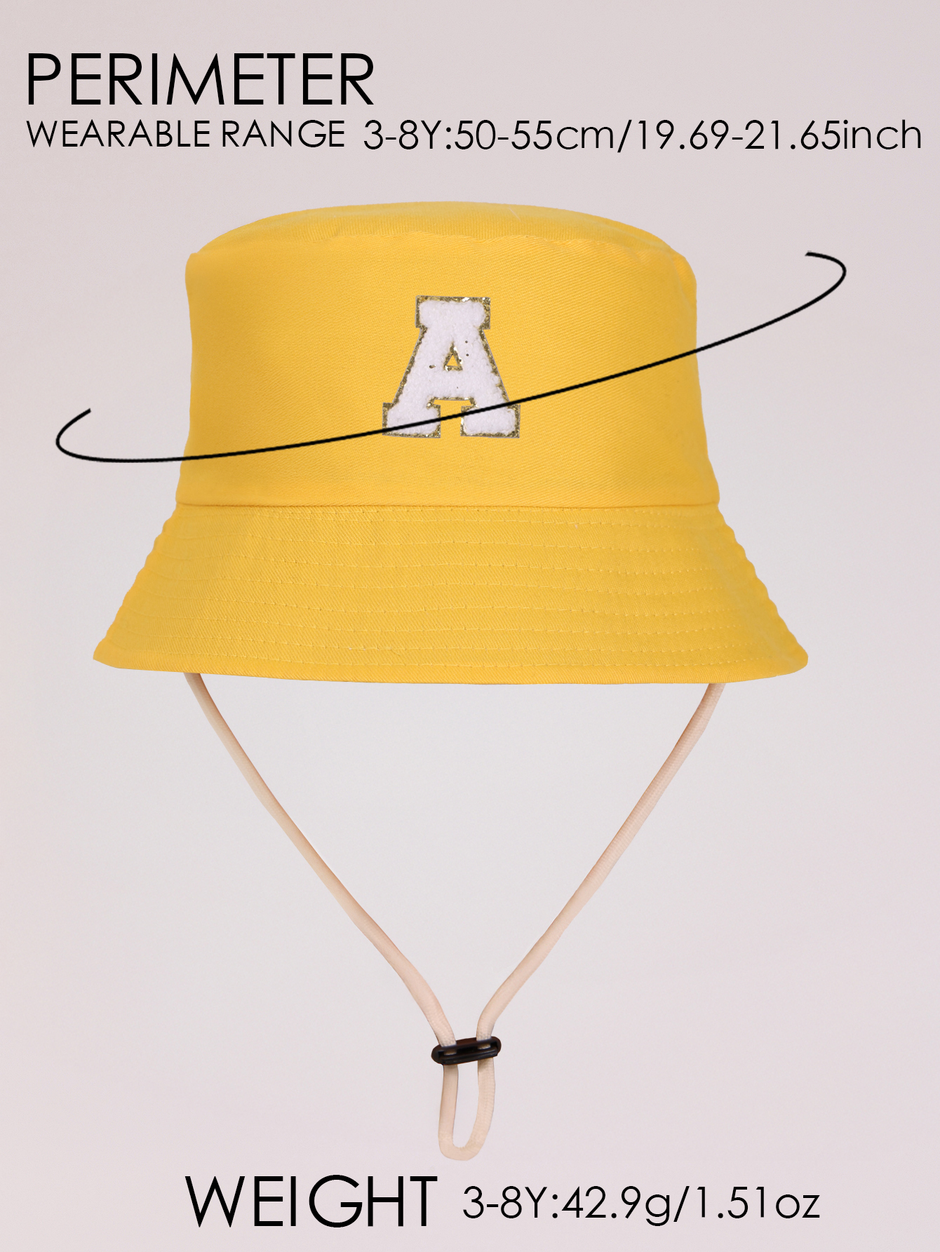 1pc yellow Kids 26 Letter Prin - Kids Outdoor Hat review and price
