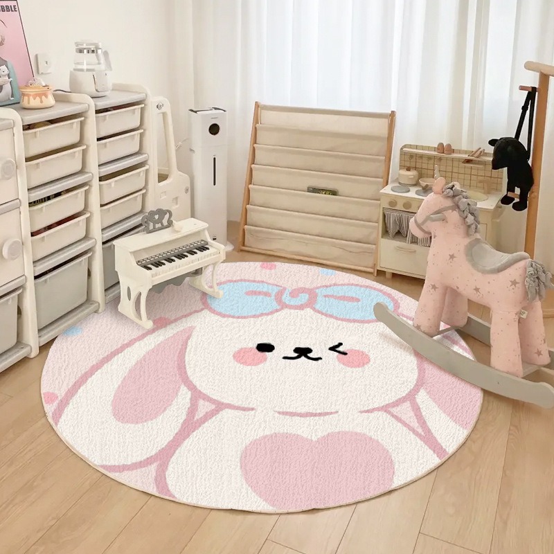 Round Rug Animal Print Cartoon - Kids Outdoor Chair And Table review and price
