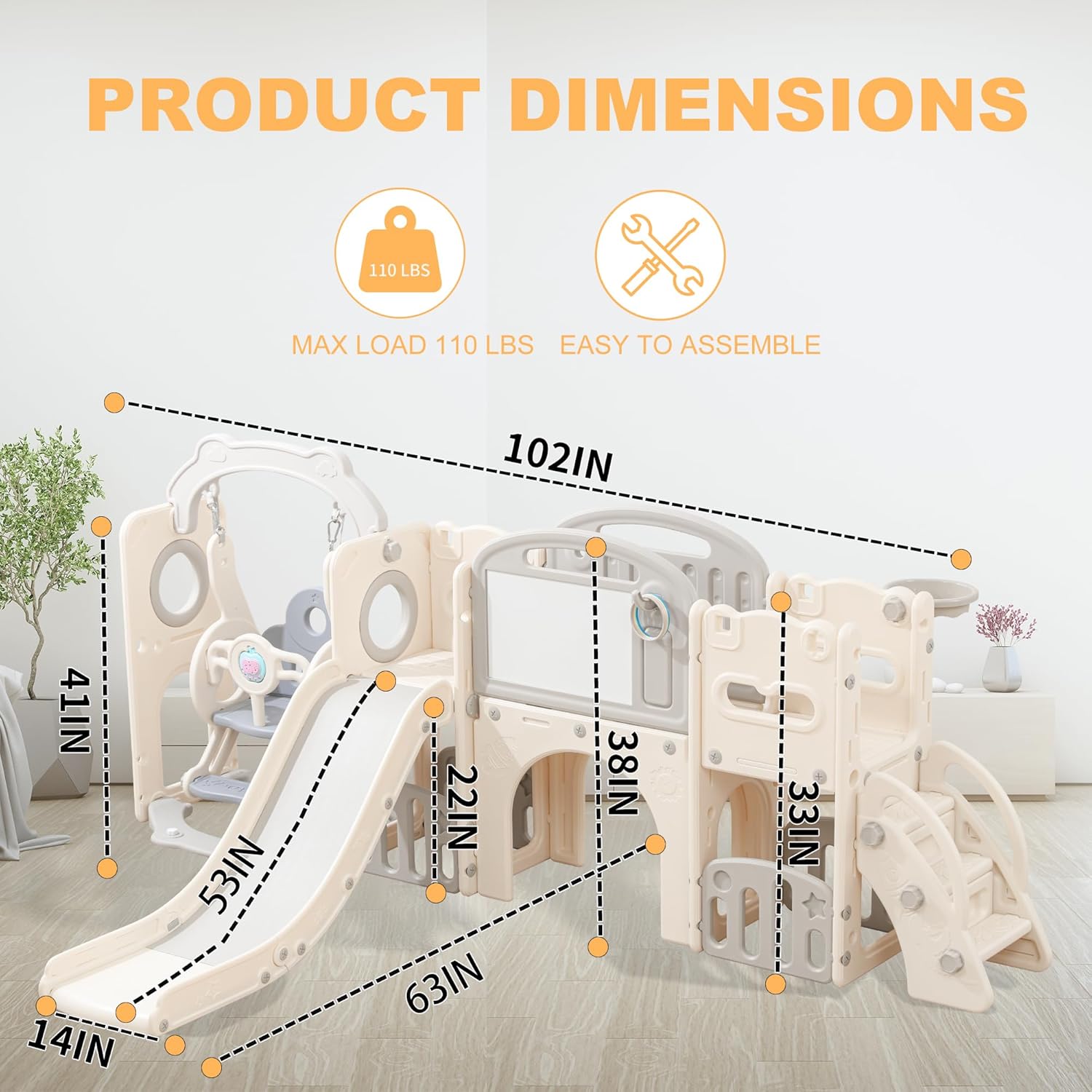 Toddler Slide Set 12 in 1, Kid - Kids Outdoor Climber review and price
