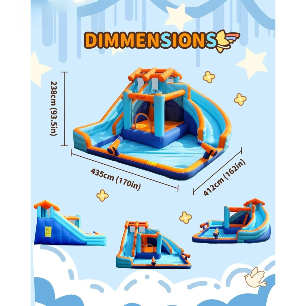 Large Water Slide Bounce House - Kids Outdoor Water Play review and price