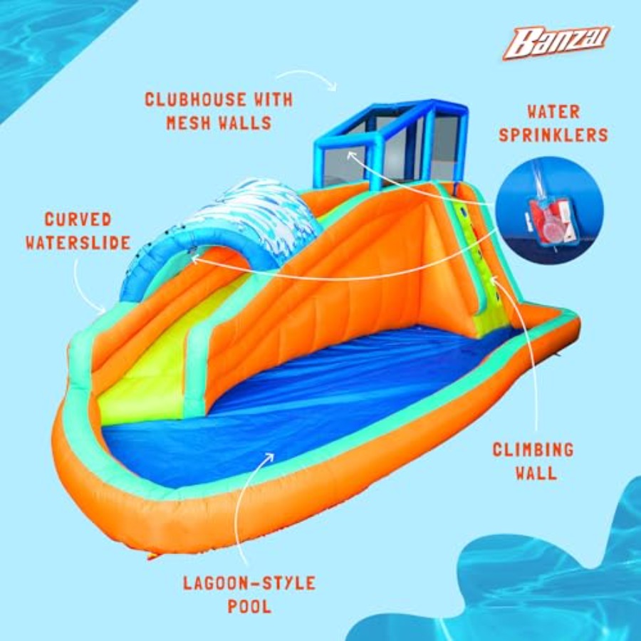 Outdoor aqua lagoon water slid - Kids Outdoor Tunnel review and price