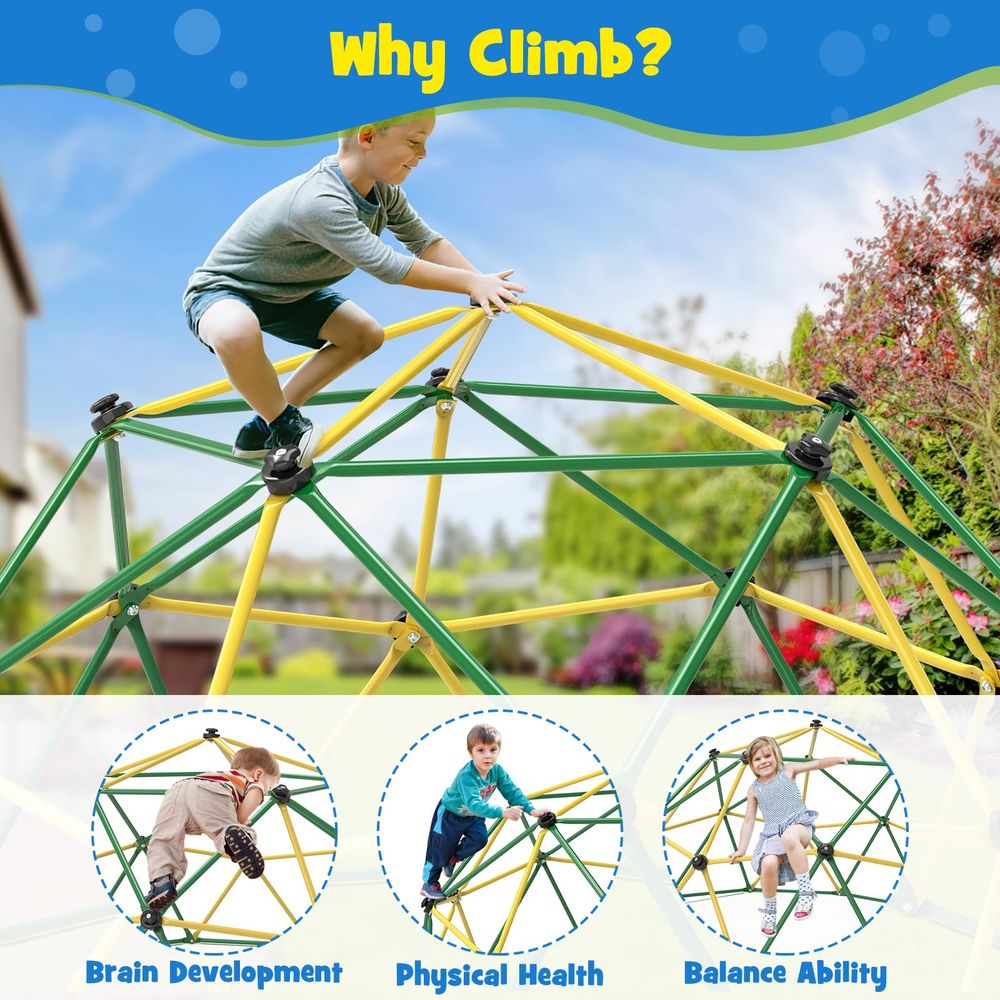 Climbing Dome, 10FT Climber wi - Kids Outdoor Climber review and price