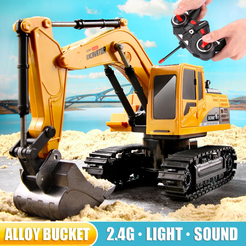 RC Excavator 2.4Ghz 6 Channel  - Kids Outdoor Digger review and price