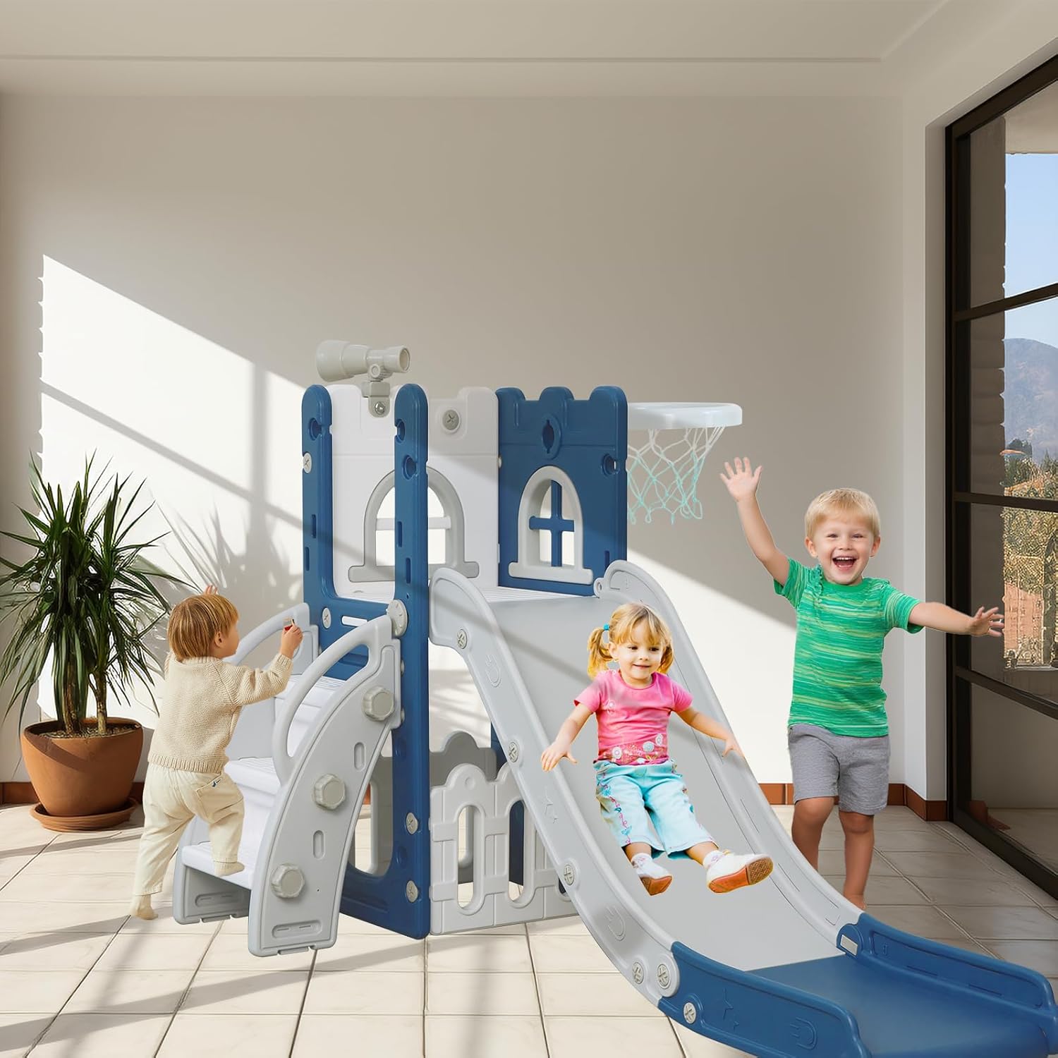 6-in-1 Kids Slide Climber Set  - Kids Outdoor Climber review and price