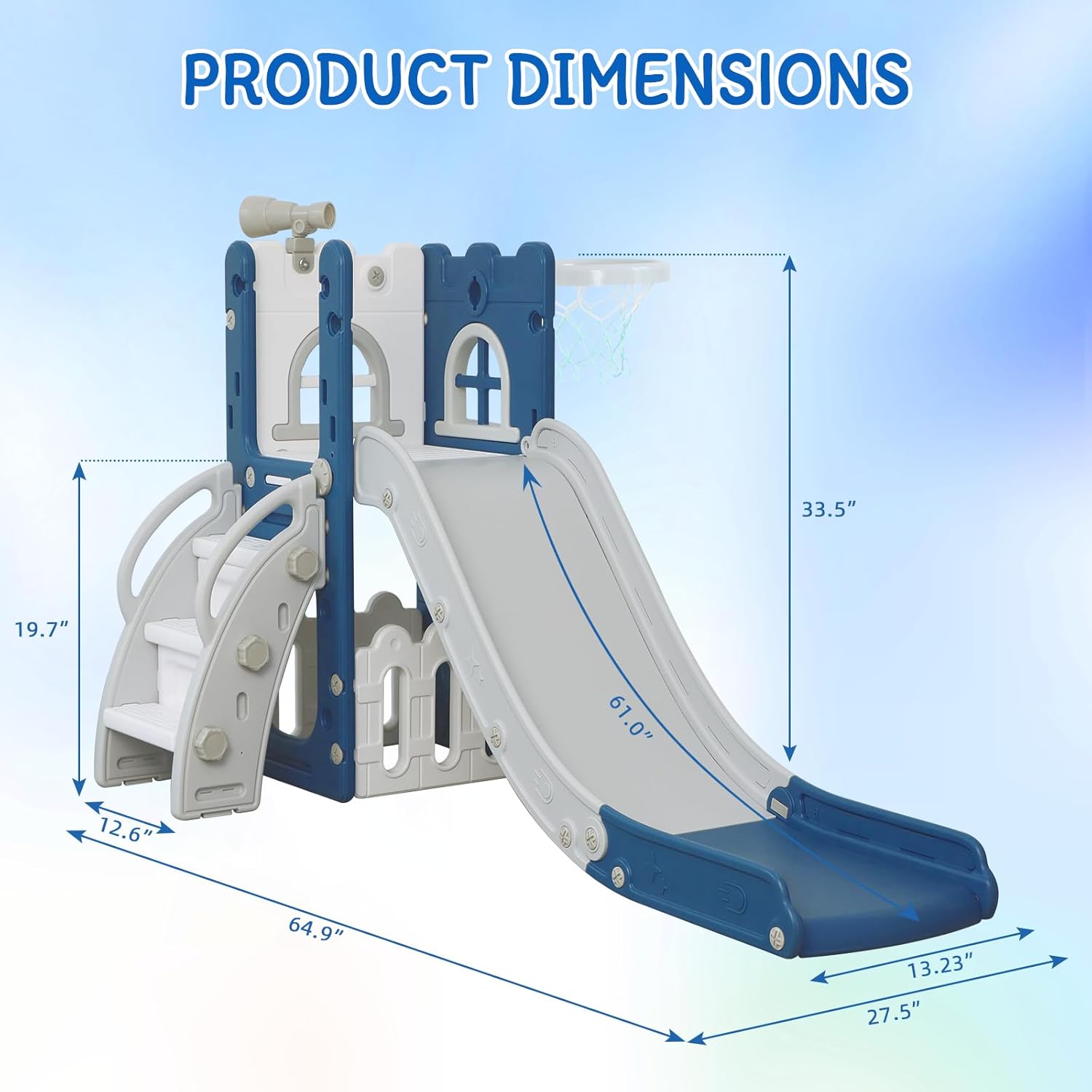6-in-1 Kids Slide Climber Set  - Kids Outdoor Climber review and price